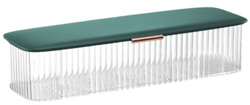 CNAFGBGG 1PC Small Parts Organizer, 8-Compartment Clear Plastic Box with Lid, Minimalist Dustproof Daily Contact Lens Organizer for Daily Lens, Cable, Cosmetic, Beads, Green