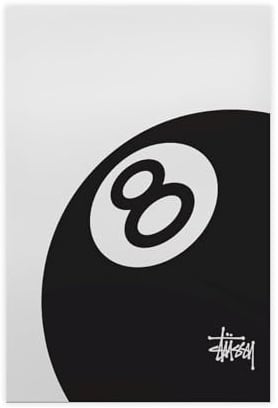efhavce 8-Ball-Poster Leinwand-Poster Schlafzimmer-Dekoration Landschaft Büro Raumdekoration Geschenk 24x36 Zoll (60x90cm)