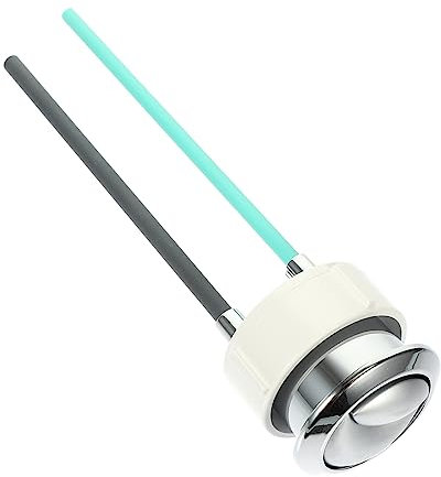 Homoyoyo Toilet Tank Button System Bidet Flusher Tank Lid Jollyflush Seat Screws Liner Seat Bolts Splash Toilet Flapper Replacement Kit Toilet Cistern Push Button Risers Pusher Abs Silver