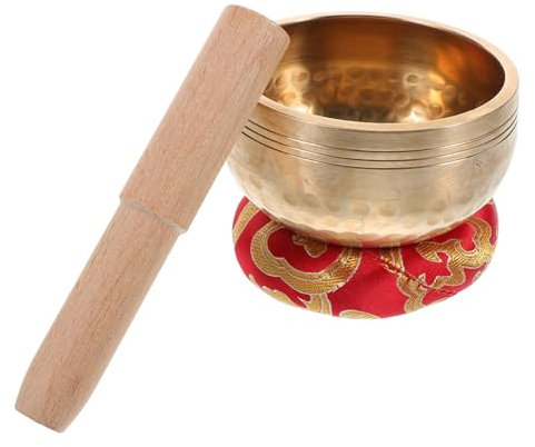 1 Jeu Bol à musique bouddhiste abat-jour chinois bol de fait à la main pendentifs sphériques Abat-jour de style chinois bols sonores bols chantants de yoga bois BESTonZON