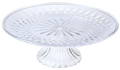 YGLEEULI Coupe à Fruits en Verre Cristal Assiette à Fruits en Cristal, Assiette à Dessert, décoration de Bureau for fête et Mariage