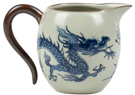 Kung-Fu-Teeservice aus Keramik, 235 ml, Blauer und weißer Drache – Fair Cup