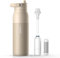 BRITA LARQ Essential Filter Trinkflasche beige (1 L) Edelstahl Wasser-Flasche, doppelwandige Isolierung (24h kalt) inkl. Strohhalm & Aktivkohle Wasserfilter - filtert PFAS, Chlor & mehr