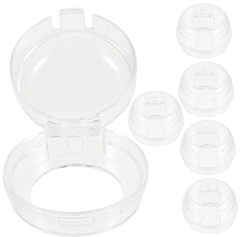 Milisten 6Pièces Couvre Boutons pour Cuisinière Protection Transparente pour Four Appareils Électroménagers Installation Facile