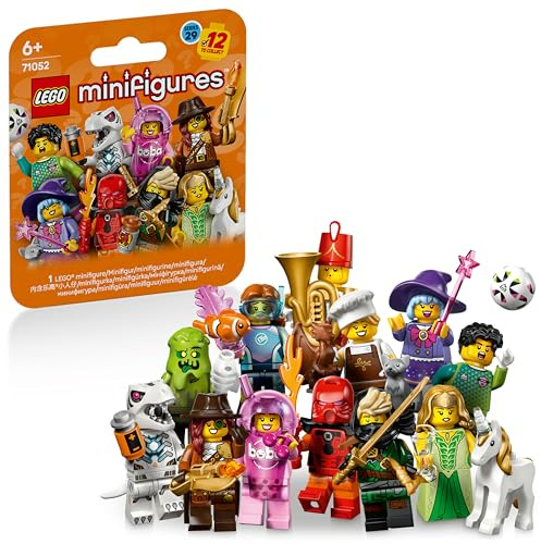 LEGO Minifiguren Serie 29 - Überraschungsbox mit 1 von 12 Sammelfiguren - Figuren inkl. Torwart & Einhornelfe - Mitgebsel für Jungen und Mädchen ab 6 Jahren - 71052