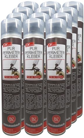 SDV Chemie PUR Perimeterkleber B2 12x 750ml Pistolenschaum | Dämmstoffkleber, Klebeschaum, EPS XPS