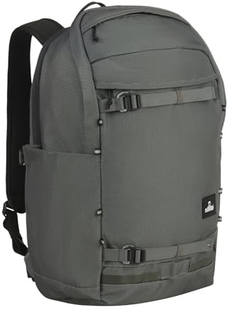NOMAD® Torcal Premium 26 Liter Rucksack | Dunkelgrau | Tagesrucksack für Schule & Arbeit | Laptop-Rucksack 16 Zoll | 100% recyceltes Ripstop | inkl. Regenhülle