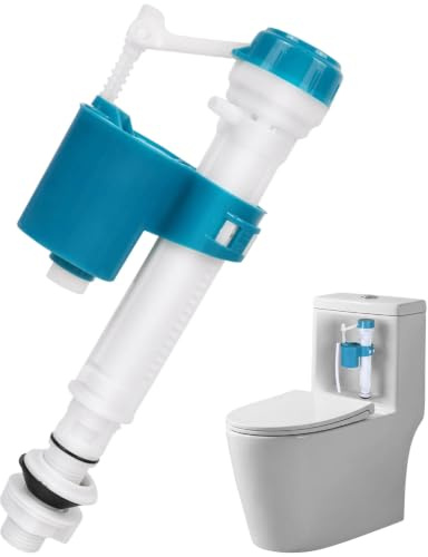 Toilet Fill Valve, Toilet Cistern Flush Parts Replacement, Adjustable Cistern Fill Valve for Standard Water Tanks, Bottom Entry Toilet Inlet Valve for Residential and Commercial Bathroom Maintenance