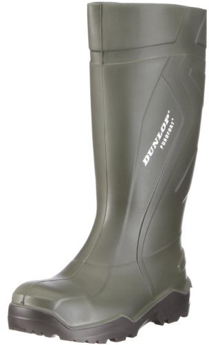 Dunlop S3 PUROFORT DU762943 Stivali di gomma senza mascherina in acciaio uomo, Verde, 42