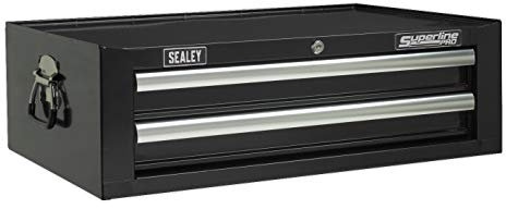 Sealey Ap26029Tb Add-On Chest 2 Drawer With Ball Bearing Runners - Black