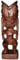 Tiki handgeschnitzte Statue aus Holz, hawaiianischer Gott Ku