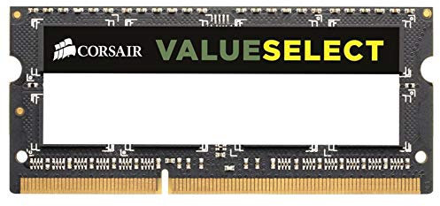 Corsair Value Select SODIMM 8Go (1x8Go) DDR3 1600MHz C11 Mémoire pour Ordinateur Portable/Notebook - Noir