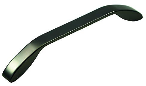 SIRO Möbelgriff Lauterbach, Modern, Design, Zinkdruckguß - Anthrazit matt, 177 mm x 15 mm x 30 mm, LA 160 mm, 2266-177ZN68