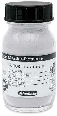 Schmincke feinste Künstler-Pigmente, Titanweiß - 100 ml