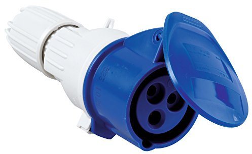 Legrand - Prise mobile avec terre 16A - IP44 avec volet de protection - 3 alvéoles