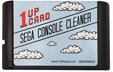 1UP Card SEGA Console Cleaner - Mega Drive Cleaning Cartridge Kit - Compatible with Retro-Bit, Retron, etc - Video Game Accessories