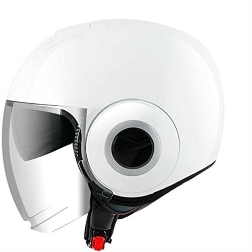 SHARK Motorradhelm Nano Blank, Weiß, Größe M