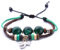 Morella Damen Armband aus Leder mit Perlen und Libellen Anhänger