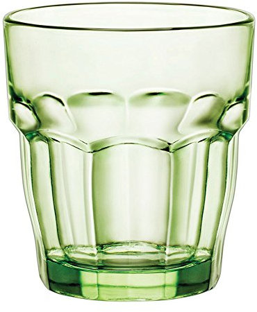 Bormioli Rocco Rock Bar Lounge Mint vetro del whisky 270ml, verde, indurito, 6 vetro