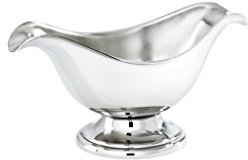 Edelstahl 18/10 Sauciere a. Fuß 24cl