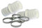 POWERHAUS24 Schlauchverbinder Ø 32 mm und Ø 32 mm Schlauch Anschluss (2er Pack mit 4 VA Schellen) Fitting - Schlauchtülle - Schlauchverbindung