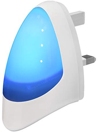 Blue Automatic LED Night Light - Plug in & Energy Saving Dusk 2 Dawn LED Night Light Sensitive Night Light