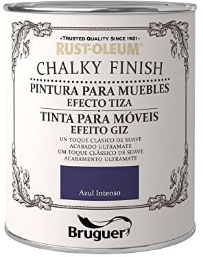 Rust-Oleum Bruguer Chalky Finish pintura para muebles Azul Intenso 750 ml
