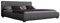 Sedex Luna Polsterbett 140x200 cm Doppelbett/Bett/Designerbett inkl. LED/Kunstleder grau