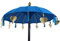 GURU SHOP Zeremonienschirm, Asiatischer Dekoschirm - Türkisblau, 250x190x190 cm, Zier- & Sonnenschirme