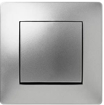 FAMATEL – Interruptor-Conmutador | Interruptor de empotrar | Serie Habitat 15 | Fácil instalación | Alta estanqueidad del producto | Libre de hálogenos | 10A | 250V | Aluminio