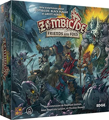 Cmon Zombicide Black Plague: Freunde und Feinde, Brettspiel, Miniaturspiel, ab 14 Jahren, 1-6 Spieler, 60 Minuten