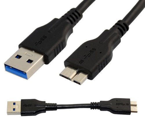 USB 3.0 A To Micro B Cable For WD Seagate Toshiba Samsung External Hard Drive (2 Meter)
