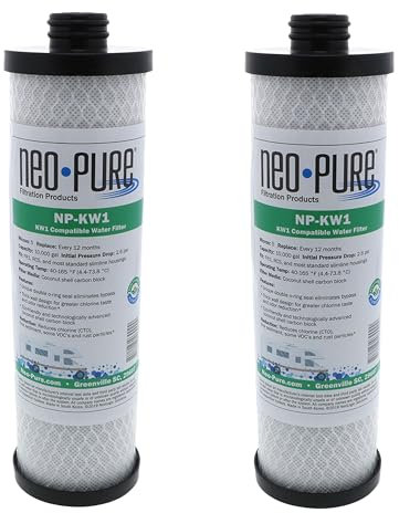 WaterPur™ KW1 Ersatz-Wasserfilter für Wohnmobile von Neo-Pure NP-KW1, 2 Stück