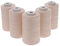 Sewfil dacor 120 - Confezione di fili per cucito 100% poliestere - 5 coni (5 x 5.000 metri) 0608 - Beige