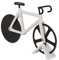 MIK Funshopping Divertido cortador de pizza de plástico con cuchillas de acero inoxidable (bicicleta en blanco)