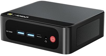Beelink Mini PC SER5, AMD Ryzen 5 5500U(6C/12T,up to 4.0 GHz), 16GB DDR4 500GB M.2 NVMe SSD Mini Computer, 4K@60Hz Dual Display HDMI/DP, WiFi6/BT5.2/RJ45 2.5G
