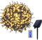 Aufun Solar Lichterkette Außen, 100M 1000 LED Solarlichterkette Wasserdicht Warmweiß 8 Modi Lichter mit Fernbedienung für Garten Party Balkon Terrasse Hochzeit Tor Hof Bäume Yard Haus Deko (100m)