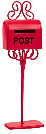 Mini Mail-Box/Briefkasten ca. 11 cm rot Hobbyfun