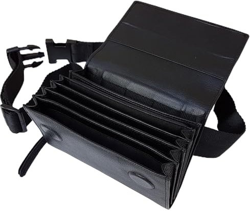 Sacoche Monnayeur Cuir Pièces Euro-Portefeuille Serveur Restauration Pratique -Monnayeur 5 Pièces Euro- -Bars, Restaurants, Commerçants (Fermeture Scratch)