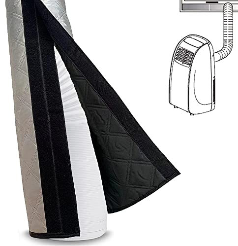Skyour Portable Air Conditioner Insulated Hose Cover Wrap AC Hose Protective Dust Sleeve Air Conditioners Hose Covers Universal Fit Both 5 inch&5.9 inch Diameter Exhaust Duct Vent (Silver)