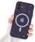 Newseego Custodia per iPhone 12 Glitter Trasparente Ragazze Donne[Compatibile con MagSafe], Cover Magnetica Telefono Scintillante Antiurto Protezione Fotocamera Cover iPhone 12-Viola