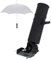 Mokernali Golf Cart Umbrella Holder, Universal Adjustable Plastic Golf Push Trolley Umbrella Holder Stand Easy Installation Multi-angle Bracket Umbrella Clip for Golf Cart Fishing Black