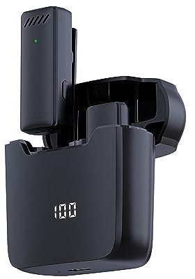 summina Microfono Lavalier Wireless Per Telefono Cellulare Microfono Da Bavero Omnidirezionale A 360° Riduzione Del Rumore Compatibile Con Tablet Smartphone Android Di Tipo C