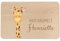 wunderwunsch - Individuelles Holzbrett mit Hochwertigem UV-Druck für Kinder - Personalisiertes Frühstücksbrettchen - Niedliche Motiv-Brettchen mit Namen (Giraffe links unten)