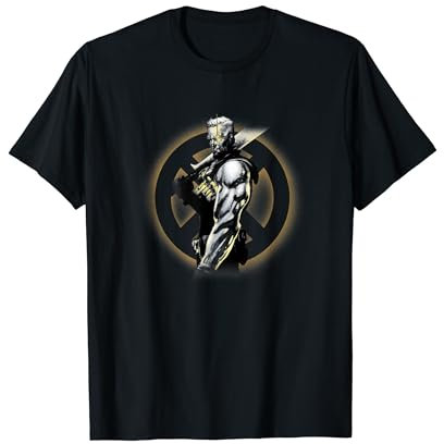 Marvel X-Men Cable Sideview Epic Retro Portrait T-Shirt