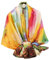Silk scarf Women Shawl Yellow Scarf Stain Neckerchief Head Wrap Thin Scarf Ladies Beach Shawl Vintage Bridal Chiffon Scarf Muslim Colorful Cloth Christmas Decorations Scarf Belt (Yellow painting)