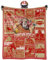 Fußballdecke, Fußball-Stil, Überwurfdecke, 152,4 x 127 cm, Fan-Geschenke für Herren, weiches Flanell, Rot, Sofa, Bett, Couch