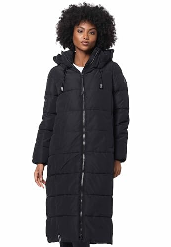 MARIKOO Damen Winterjacke Steppmantel lang gesteppter Mantel Winter Parka Jacke warm B985
