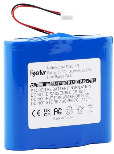 CHUNCAIL Ersatzakku für Pure Evoke 1S /2S / Flow/Mio/Sensia/Verona Radio Lautsprecher Musikbox -3.7V 10600 mAh Ersatzakku LadePAK E1, VL-60924 Soundbox Akku