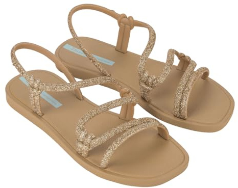 Ipanema Solar Glow Sand Ad, Damen-Flip-Flops, Beige Glitter Grün, 41/42 EU